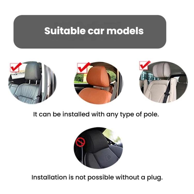 B03S Parallelogram Single-Side Headrest Car Neck Support Pillow Car Seat Side Sleeping Pillow