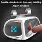 White double-sided blind spot mirror with rotating direction and lenses