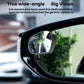 Oval rearview blind spot assist mirror with suction mount on car window