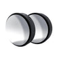 Car Suction Cup Type 360-Degree Adjustable Wide-View Reversing Mirror, Silver Pattern, Black Pattern, White Pattern