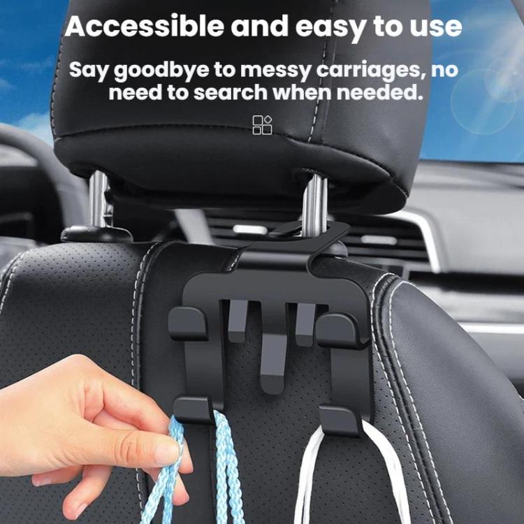 4pcs Multi-functional Car Seat Back Hook Phone Holder
