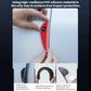 Car mirror protectors set, red and black anti-scratch corner covers with white accents