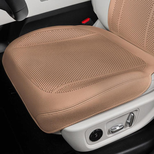 Ventilated Perforated Breathable Car Seat Cushion Universal Back Seat Cover For 5-Seater Cars, Front Seat Cushion Black, Front Seat Cushion Red, Front Seat Cushion Brown, Backrest Cushion Black, Backrest Cushion Red, Backrest Cushion Brown             ...