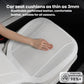 White perforated breathable car seat cushion cover with rounded contour and air holes