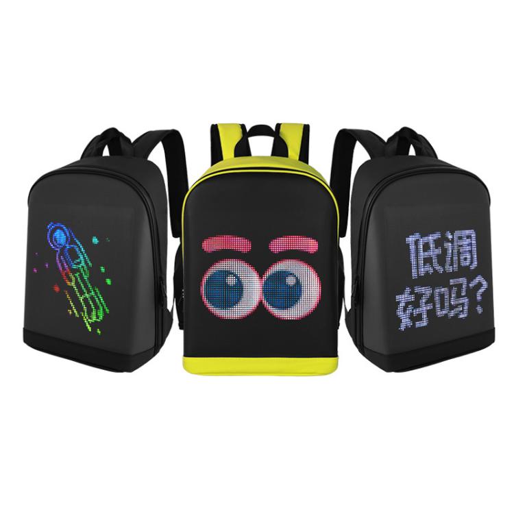 LED Illuminated Backpack Waterproof Casual Sports Student Bag