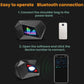 Black LED shoulder bag with glowing front display screen and power connection