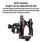 Rotating bottle cage mount with adjustable angle locking position