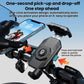 Quick-release phone mount with dual-sided press lock and protective cradle