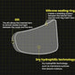 Anti-fog visor insert diagram with silicone sealing ring and slit for lens slot