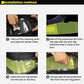 Anti-fog visor sticker installation showing peeling film and inserting patch