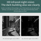 WiFi video doorbell intercom with HD infrared night vision effect, day and night comparison