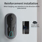 WiFi video doorbell intercom installation with wall mount plate and short black screws