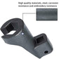 Fuel line sleeve with side mounting hole and V-shaped fork prongs, dark metal
