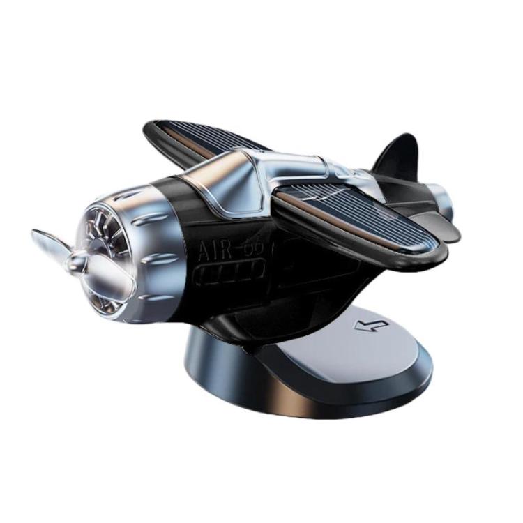 Automatic Rotating Car Dashboard Decorative Solar-Powered Airplane Ornament