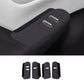 Black silicone anti-slip protection pad for window lift control panel, 4-piece set