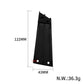 Electric scooter mudguard mount bracket, black; 122mm by 43mm dimensions