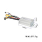 Silver electric scooter controller with side bracket and wire connector harness