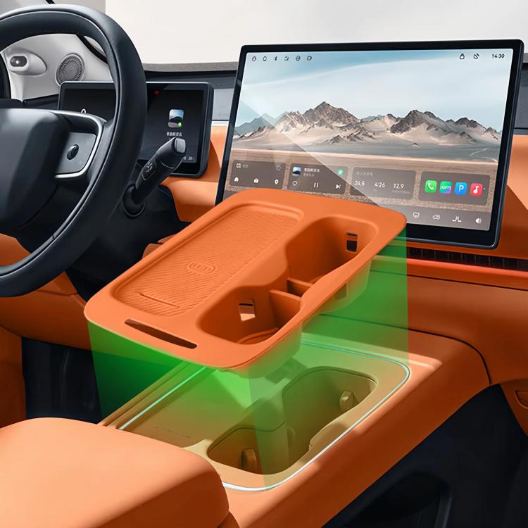 For 2026 Leapmotor C10 Wireless Charging Silicone Cup Protector Mat