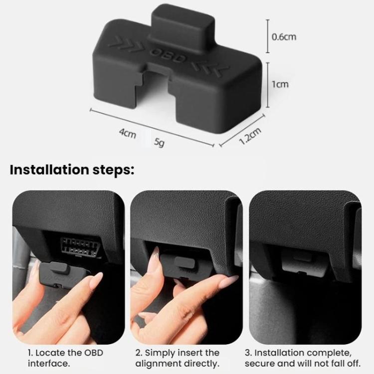 For Leapmotor B10 Silicone OBD Interface Dust Protective Cover