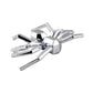 2pcs General Car Metallic Spider Emblem 3D Car Decorative Sticker, Metallic Spider