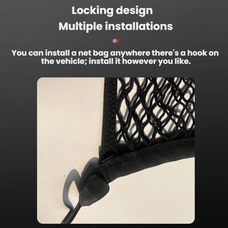 Single-Layer Storage Securing Netting For Pickup Truck Trunks