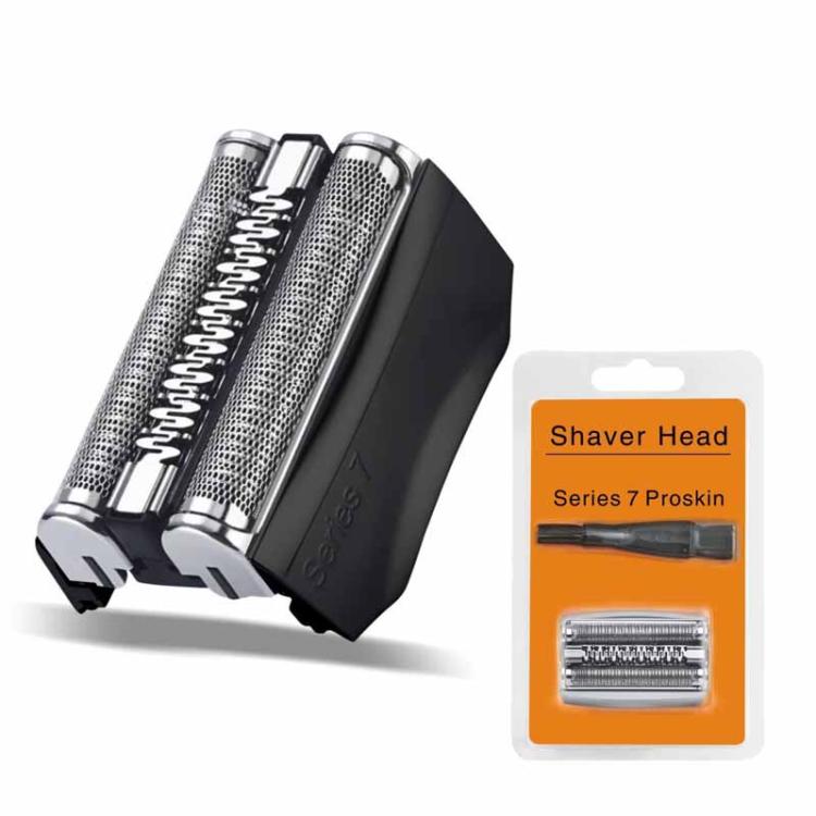 Replacement Braun shaver head with dual foil and cutter blades