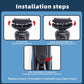 Installation steps diagram for replacement shaver head with blade alignment