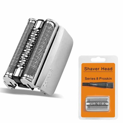 Replacement shaver head with dual foil cutters for Braun Series 8 shavers