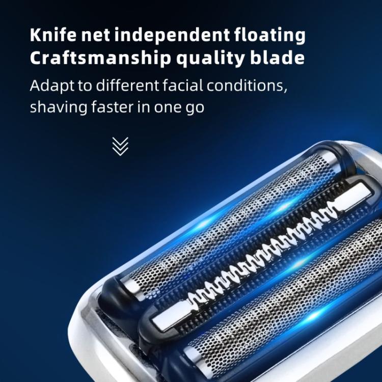 Replacement shaver blade head with two foil cutters