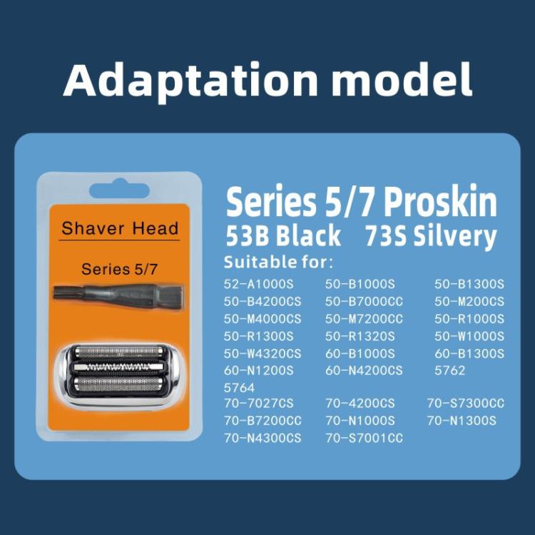 Replacement shaver head retail card showing Series 5/7 blade set
