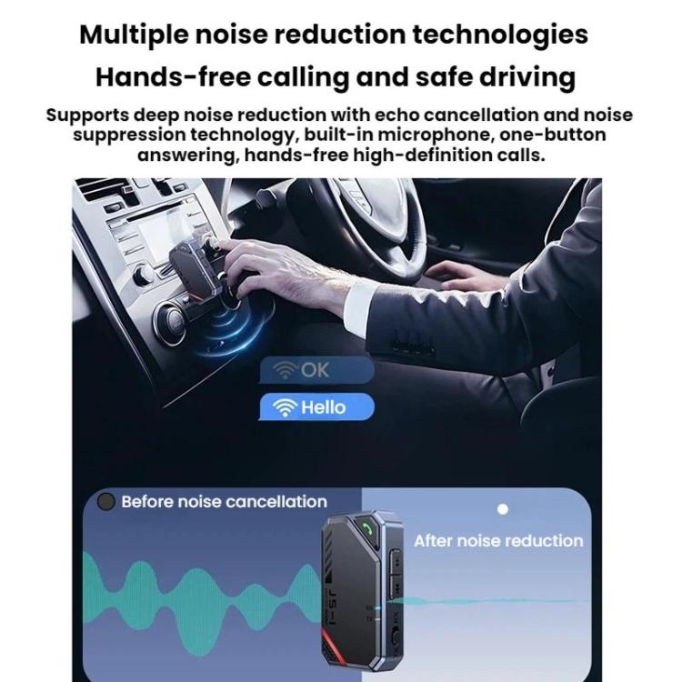 Bluetooth 5.4 Car AUX Music Audio Transmitter/Receiver, JS1