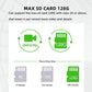 Dash camera SD card capacity chart up to 128GB compatibility
