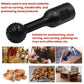Black spherical spiked sanding/grinding head with straight shank for wood carving