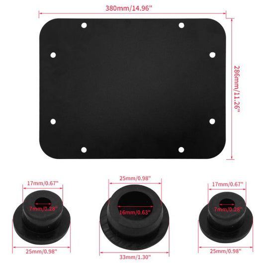 For Jeep Wrangler JK Exhaust Cover Tailgate Trim