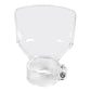 Transparent grinder safety dust shield cover with front opening and side clamp