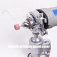 Clear grinding guard cover with adjustable clamp on electric grinder body