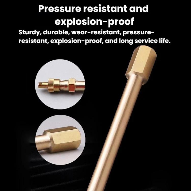 Copper valve extender for pressure-resistant use, reinforced metal construction