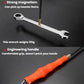 Magnetic screw retriever handle with flexible black hose and gold pick-up tip