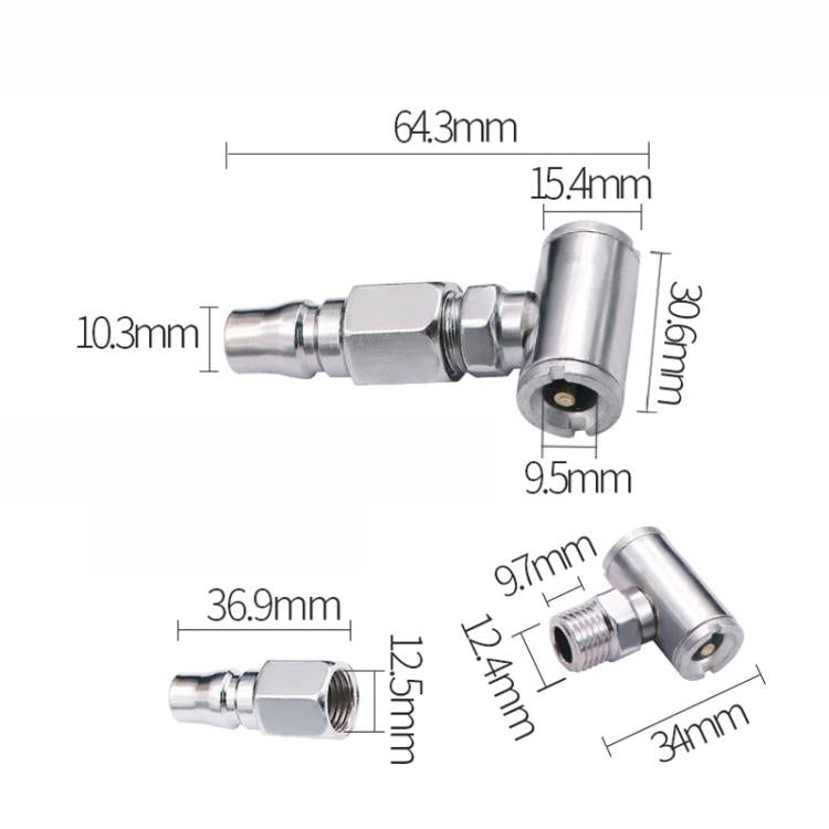 Car Tire Inflation Nozzle Tire Air Nozzle, Double Head, Single Head