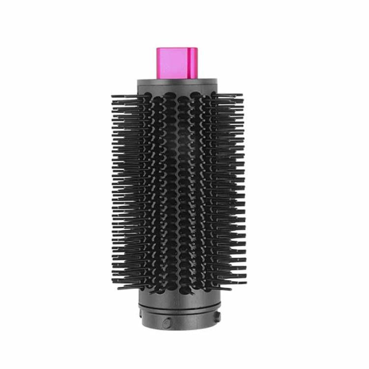 Rose pink top volumizing round brush attachment with black bristles for Dyson Airwrap