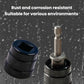 Black jack socket adapter with hex bit end and thick protective drive sleeve