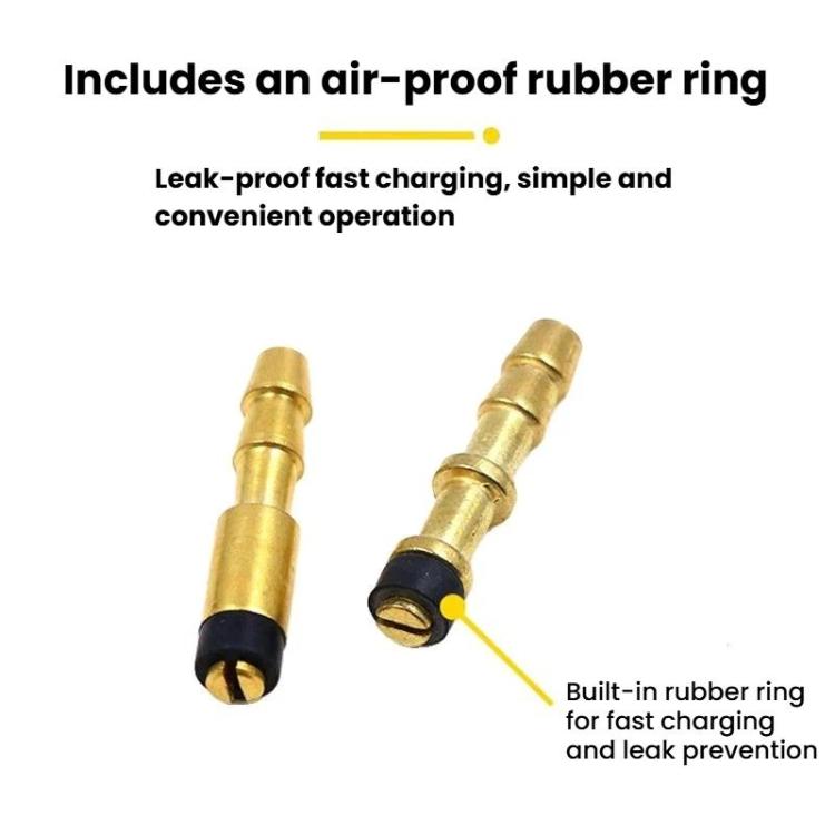Universal Car Tire Inflation Nozzle Pagoda Connector Valve, 2pcs