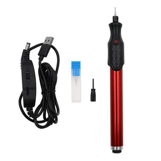 Aluminum Alloy USB Speed Adjustable Electric Grinder Pen 5V Metal Engraving and Carving DIY Tool
