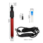 USB engraving grinder pen with measurement layout, black cord, and grinding head