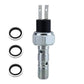 Hydraulic brake sensor with mounting pins and three sealing gasket O-rings