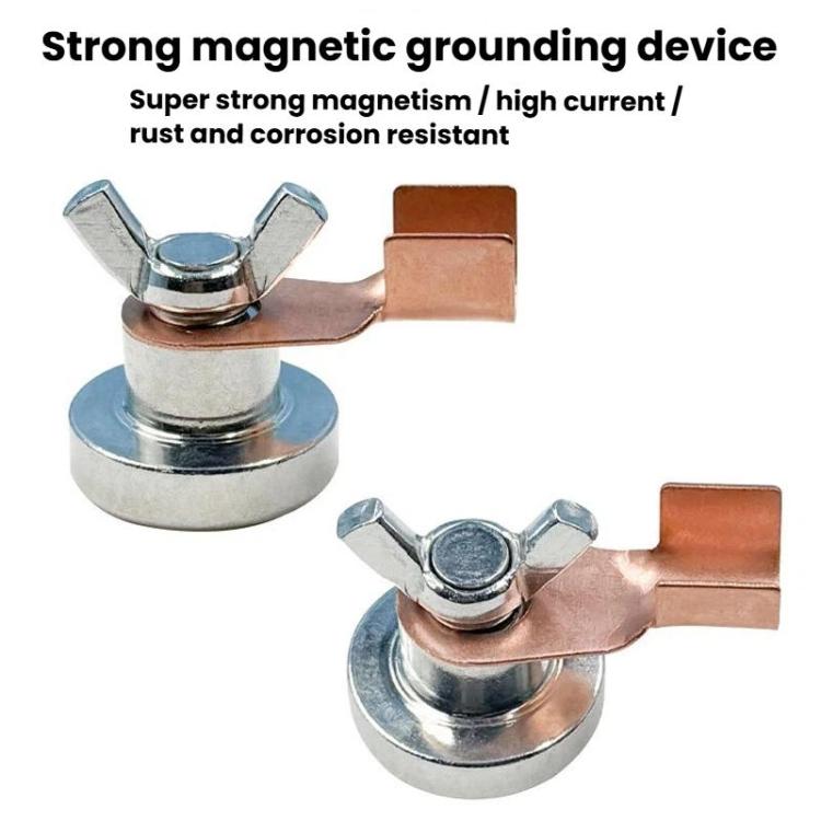 Magnetic Grounding Head Grounding Device Welder Ground Clamp, Small, Large