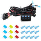 12V Power Switch Control LED Light Strip Wiring Harness Kit With Fuse, 2-key, 3-key, 4-key, 5-key