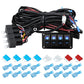 12V Power Switch Control LED Light Strip Wiring Harness Kit With Fuse, 2-key, 3-key, 4-key, 5-key