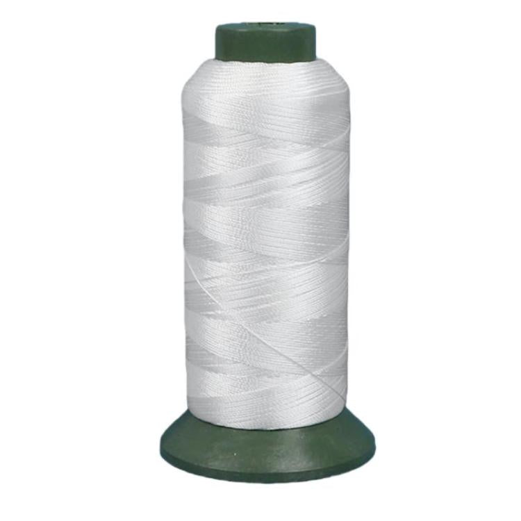 Nylon sewing thread spool, white 420D3 weight, household craft use