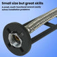 Black wrench end with threaded nut grip for faucet installation and repair